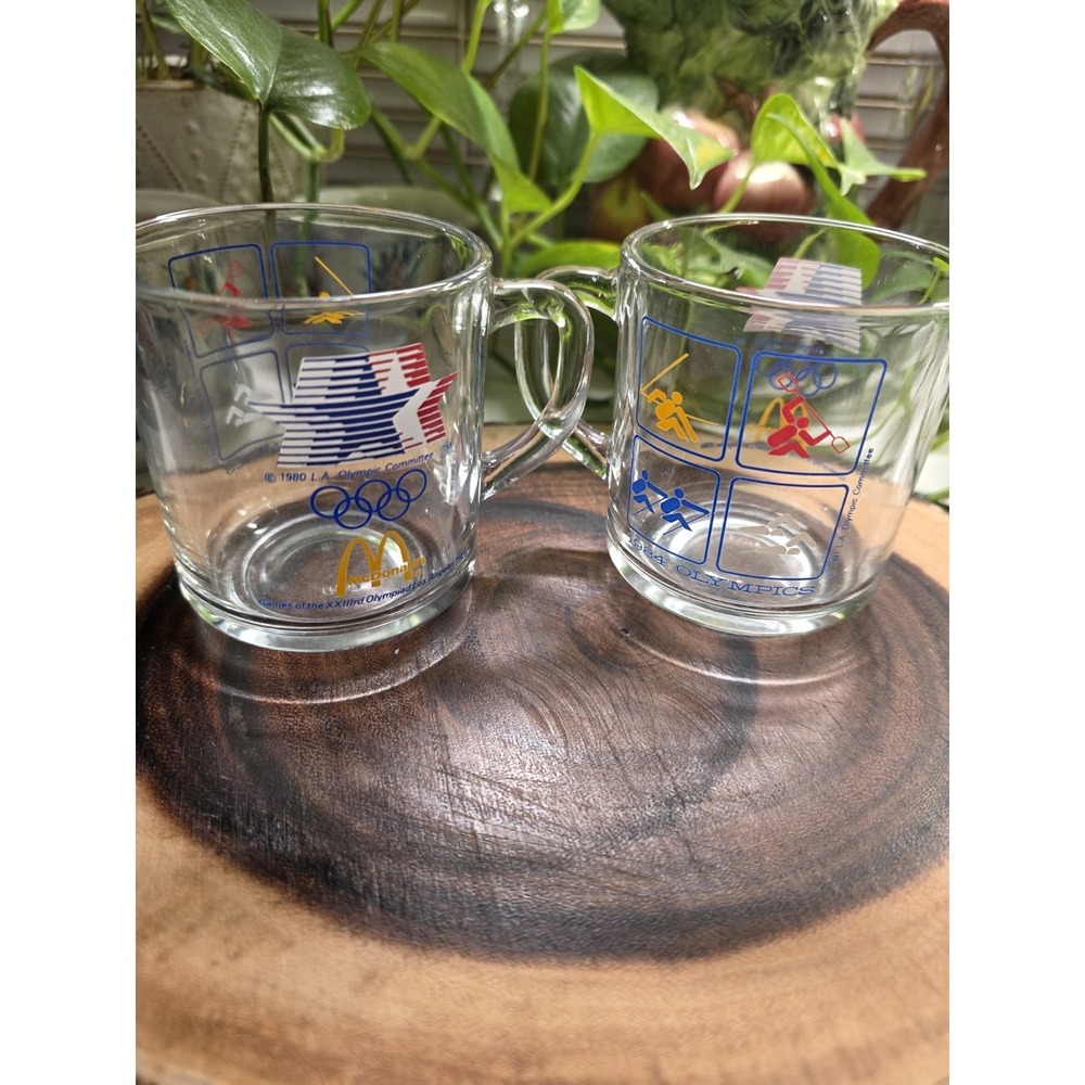 VTG‎ (2) McDonald's 1984 Olympics Collectors Mugs Collectibles